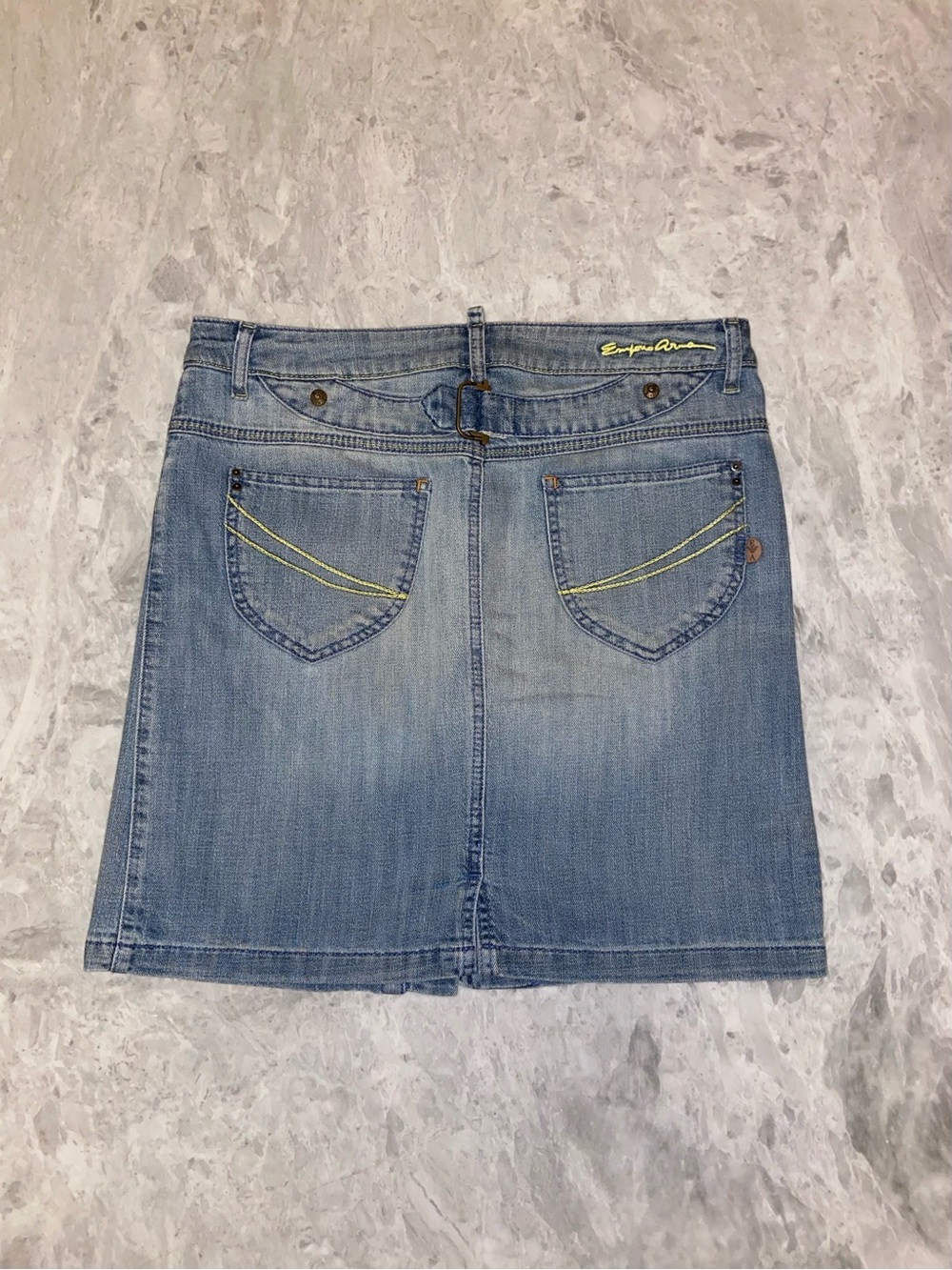 Emporio Armani Vintage Denim Mini Skirt